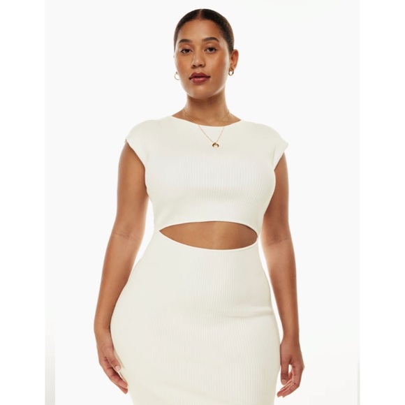 Aritzia Midi Cut-out Dress - Picture 1 of 9